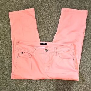 Curve Appeal Pink Ankle Jeans